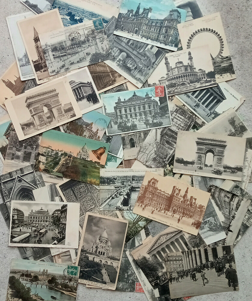アンティーク ポストカード パリ 風景 モニュメント 景色 建物 1900年頃から フランス 日本未発売 送料無料★80枚①