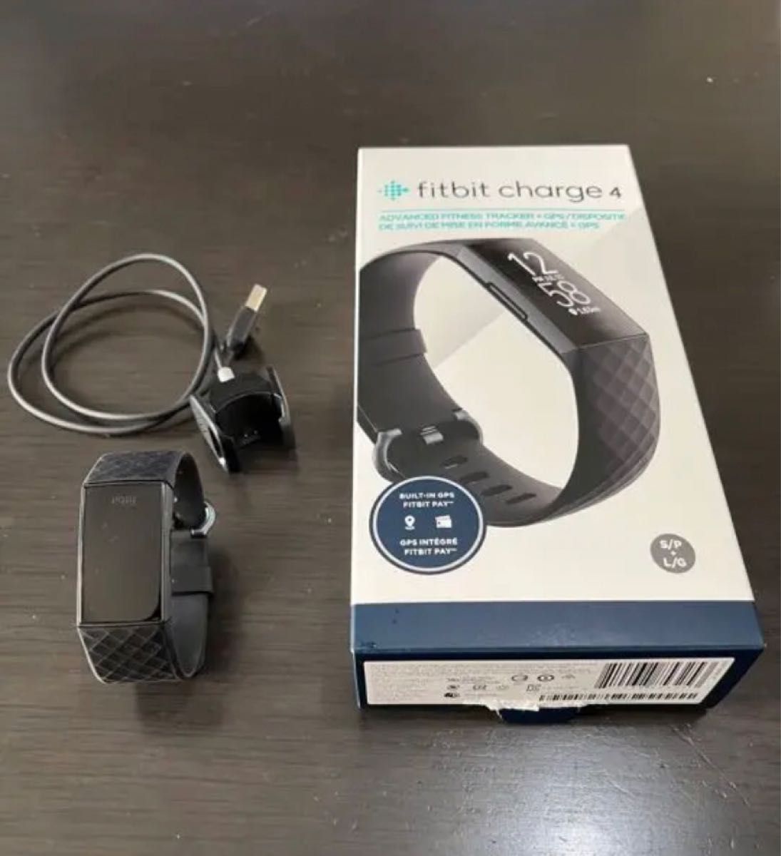 2個 美品 Fitbit Charge4 フィットビット ブラック FB417BKBK-JP