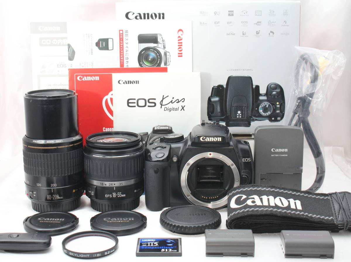 ☆【限定!極上美品】 Canon EOS Kiss Digital X ダブルレンズ スター