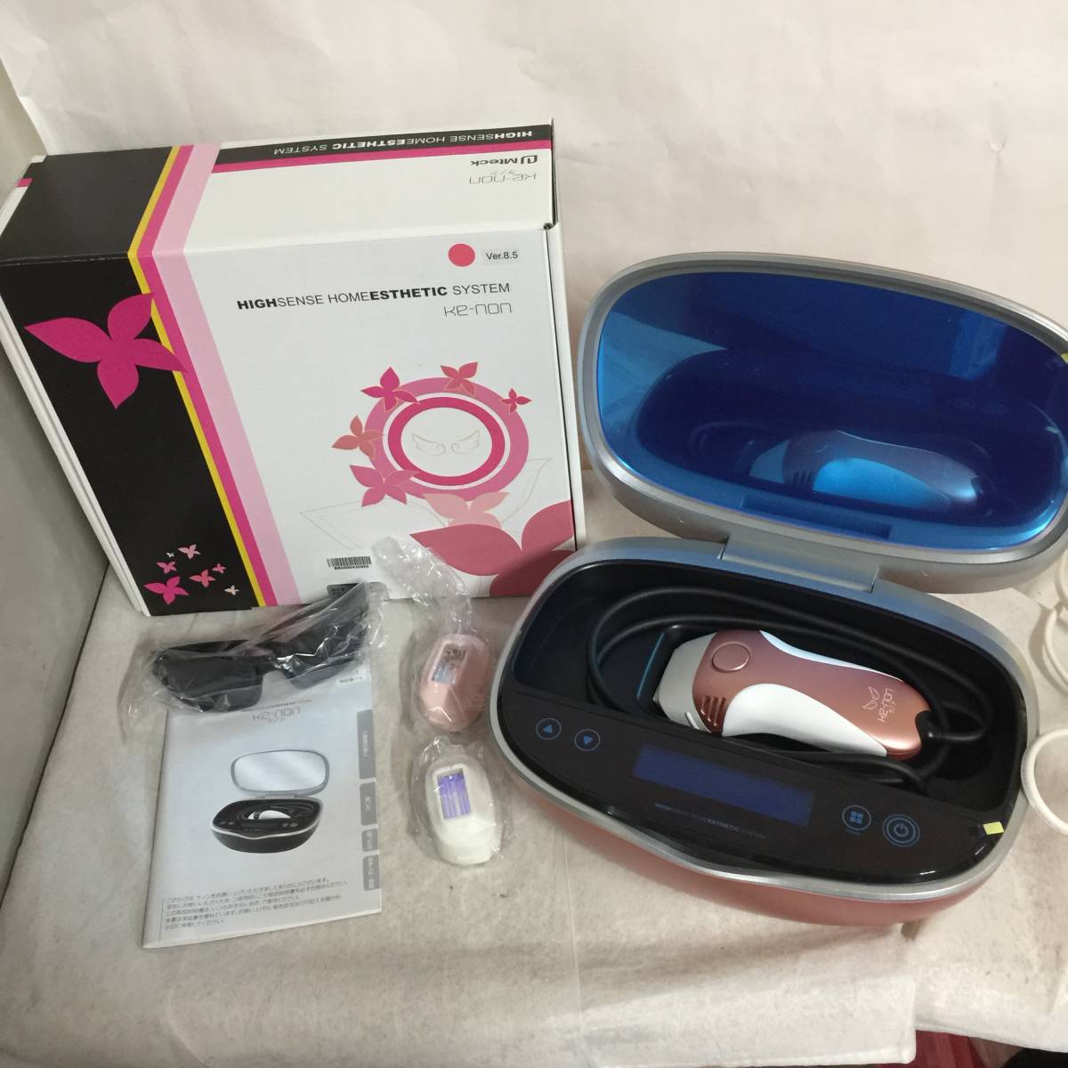 □エムテック ke-non ケノン NIPL-2080 VER 8.5 フラッシュ脱毛器 動作
