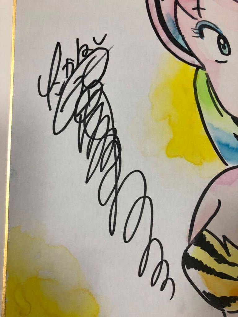 高橋留美子 直筆サイン色紙「うる星やつら ラム」当時物 高橋留美子 直筆サイン色紙「うる星やつら ラム」当時物