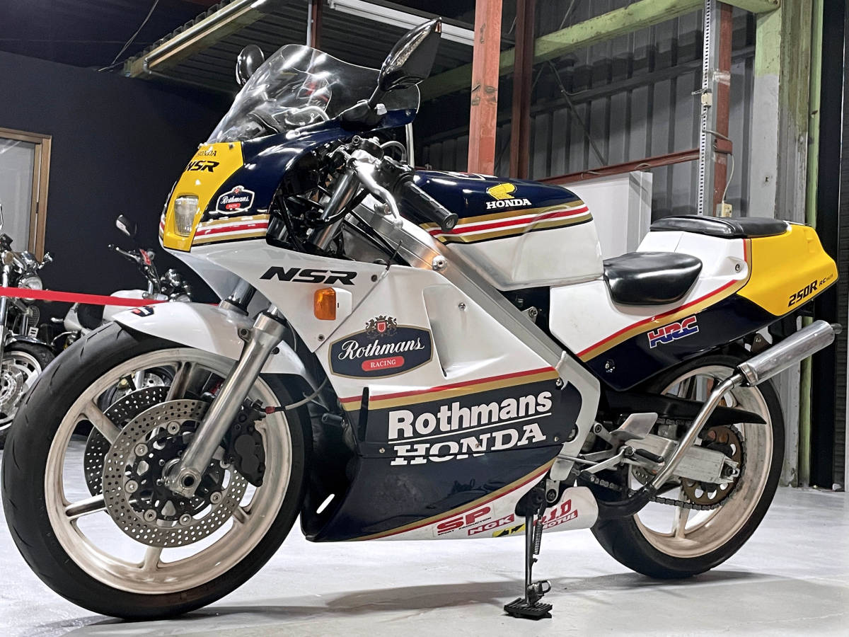 ★土日限定価格★ NSR250R MC18 89 レストアベース ★動画★ 鍵/書類付 社外ロスマンズ外装/ラジアルマスター装備 部品取り車 4103_画像2