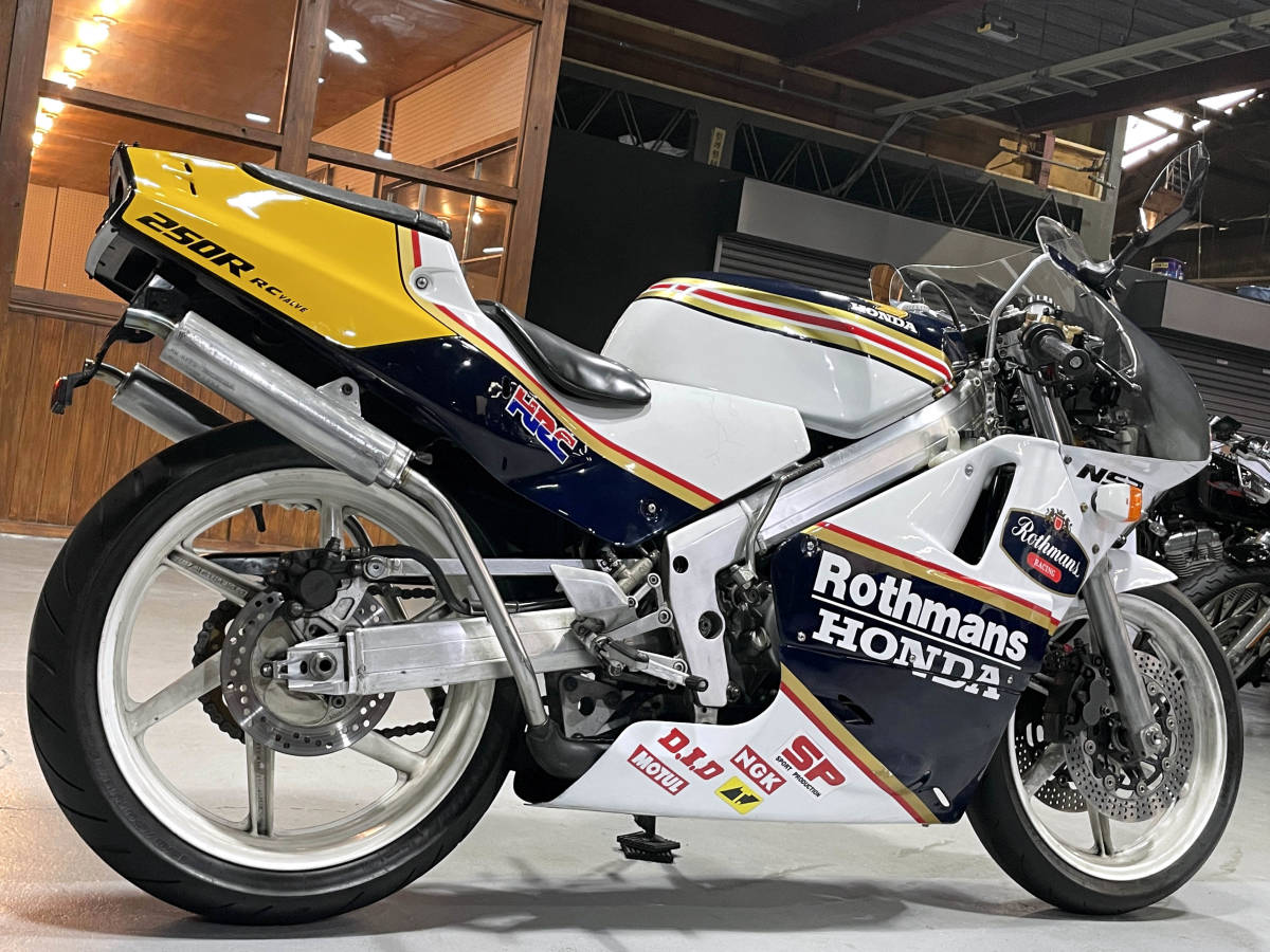 ★土日限定価格★ NSR250R MC18 89 レストアベース ★動画★ 鍵/書類付 社外ロスマンズ外装/ラジアルマスター装備 部品取り車 4103_画像3