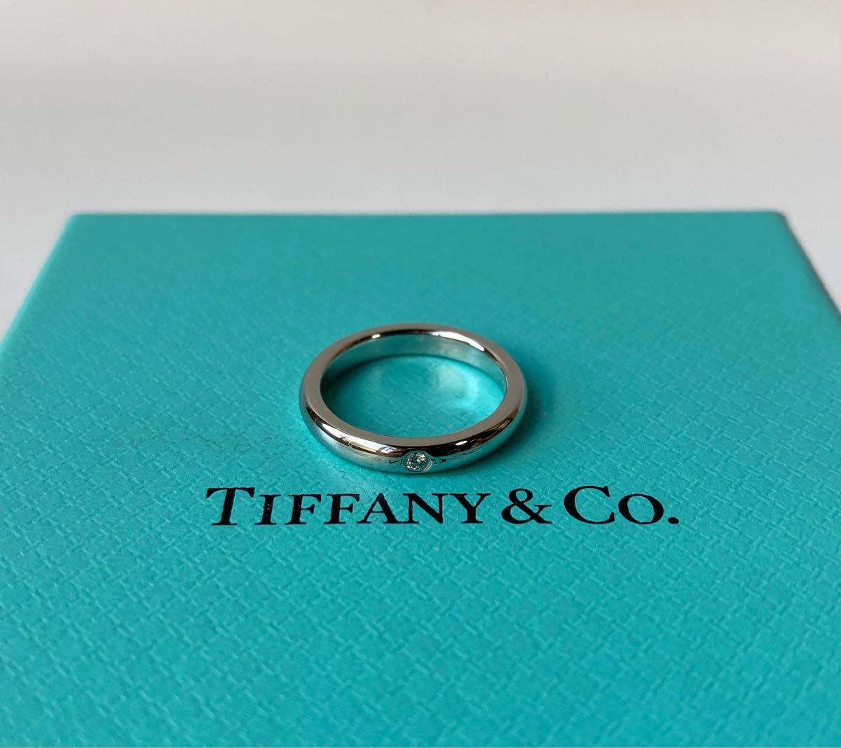 Tiffany＆co ティファニー 1Pダイヤモンド スタッキングバンド シル