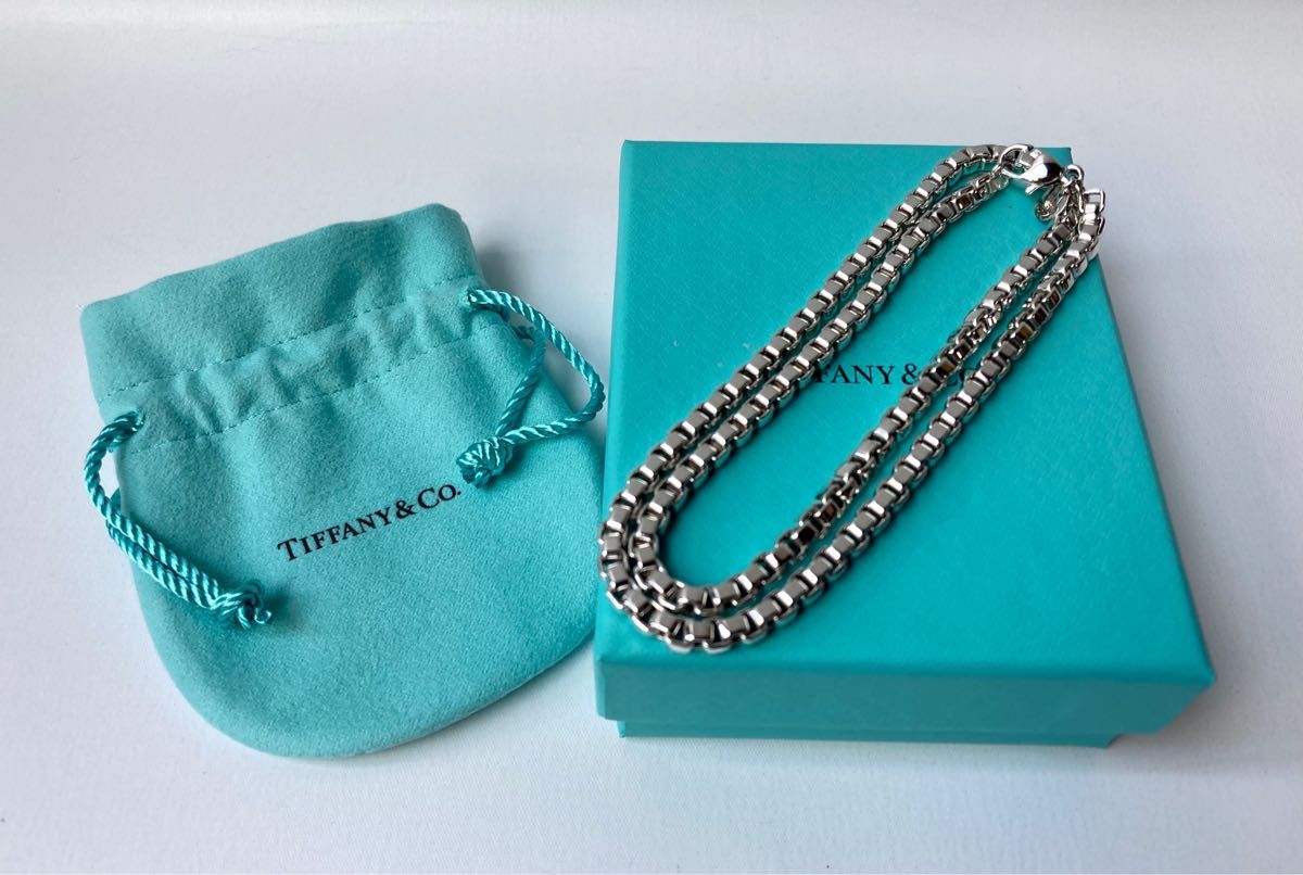 Tiffany＆co. ティファニー　ベネチアン　リンクチェーン　ボックス　シルバーネックレス　Ag925