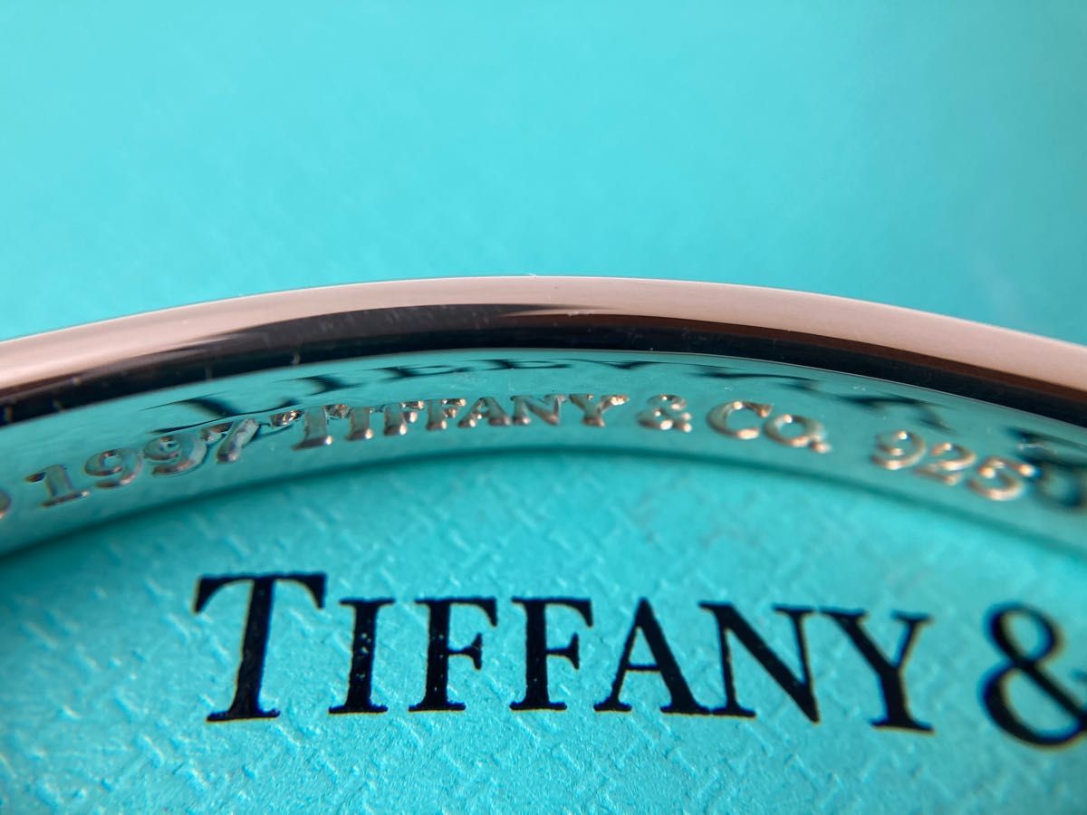 TIFFANY&Co.  ティファニー　1837 ブランドロゴ　シルバーカフ　ナローバングル　Ag925