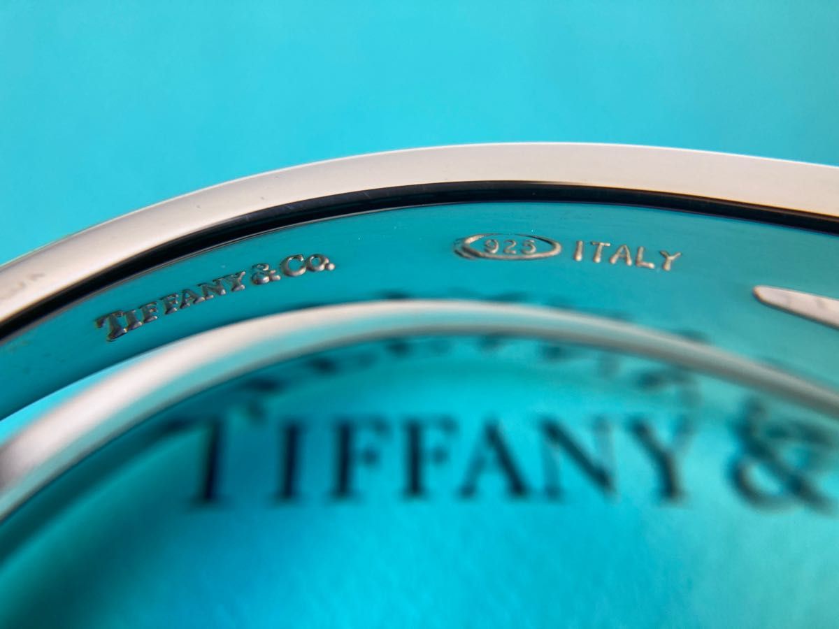 Tiffany＆co.  ティファニー　ダイアゴナル　シルバーカフ　ワイドバングル　ブレスレット　Ag925