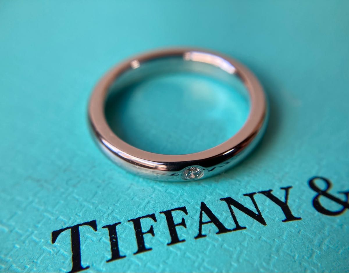 Tiffany＆co ティファニー 1Pダイヤモンド スタッキングバンド シル