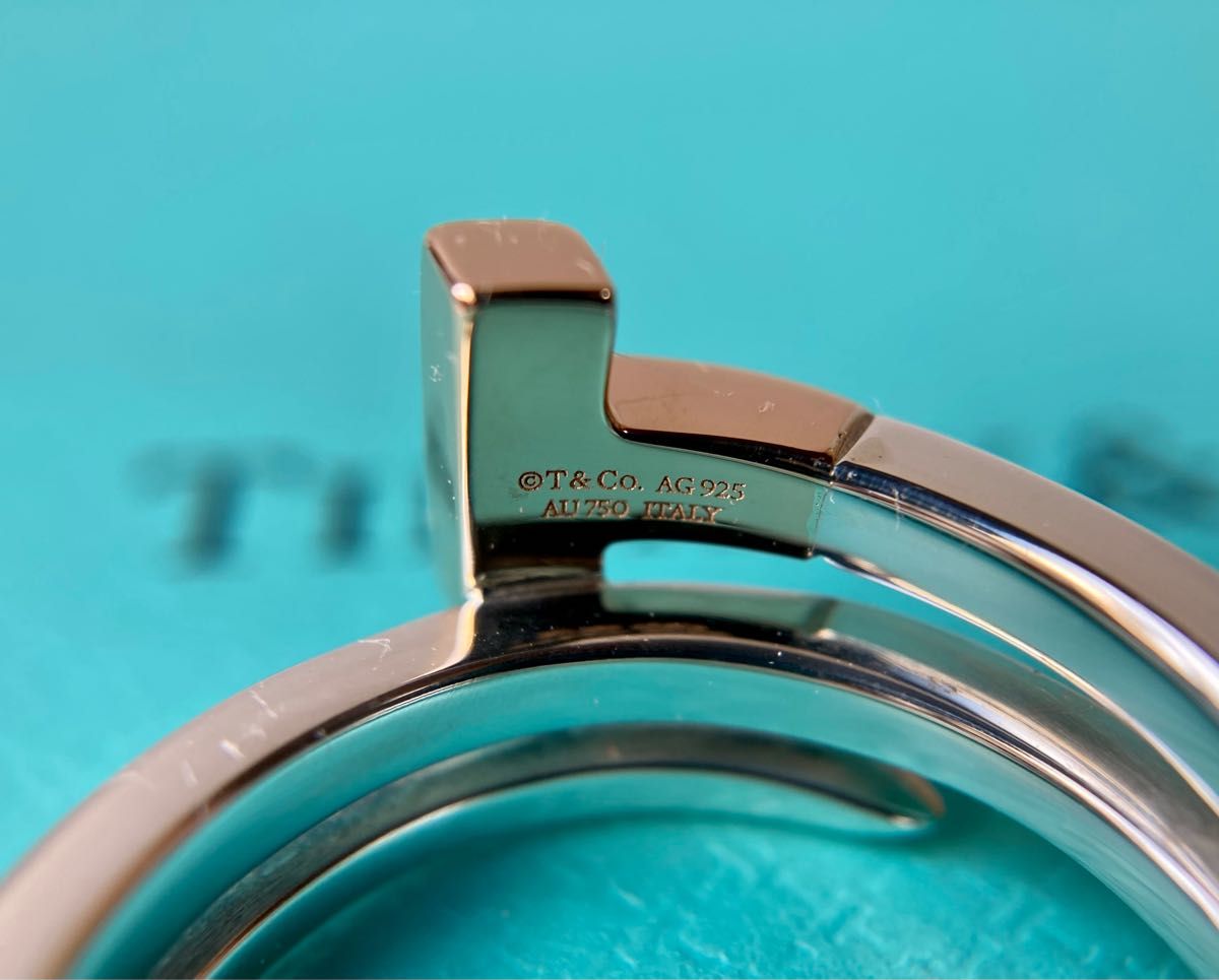 Tiffany&co. ティファニー Tラップ・スクエア イエローゴールド