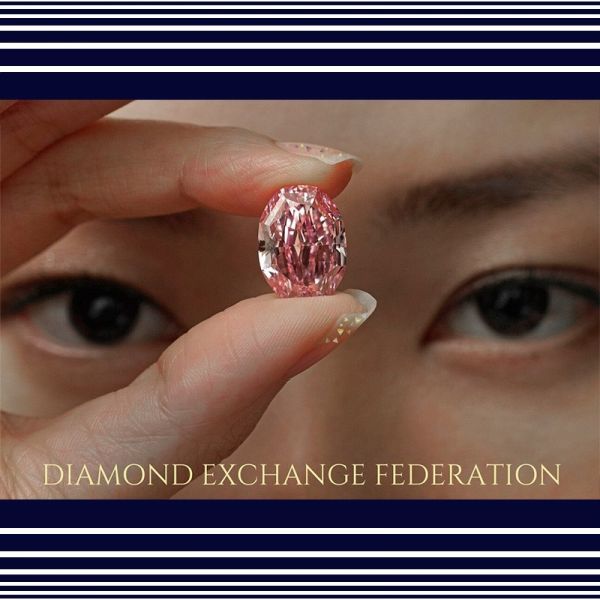 【おしゃれ】 0.053 ct FEDERATION EXCHANGE DIAMOND ダイヤモンド 天然 AGT PEAR SI1 PINK  DEEP FANCY ダイヤモンド