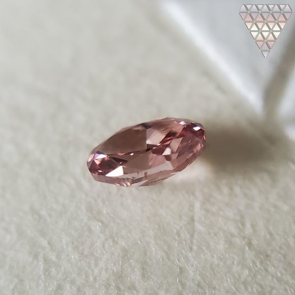 0.084 ct FANCY DEEP PINK SI2 OVAL AGT 天然 ダイヤモンド DIAMOND