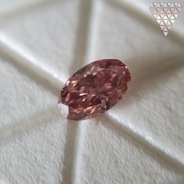 0.084 ct FANCY DEEP PINK SI2 OVAL AGT 天然 ダイヤモンド DIAMOND EXCHANGE FEDERATION_0.084 ct FANCY DEEP PINK SI2