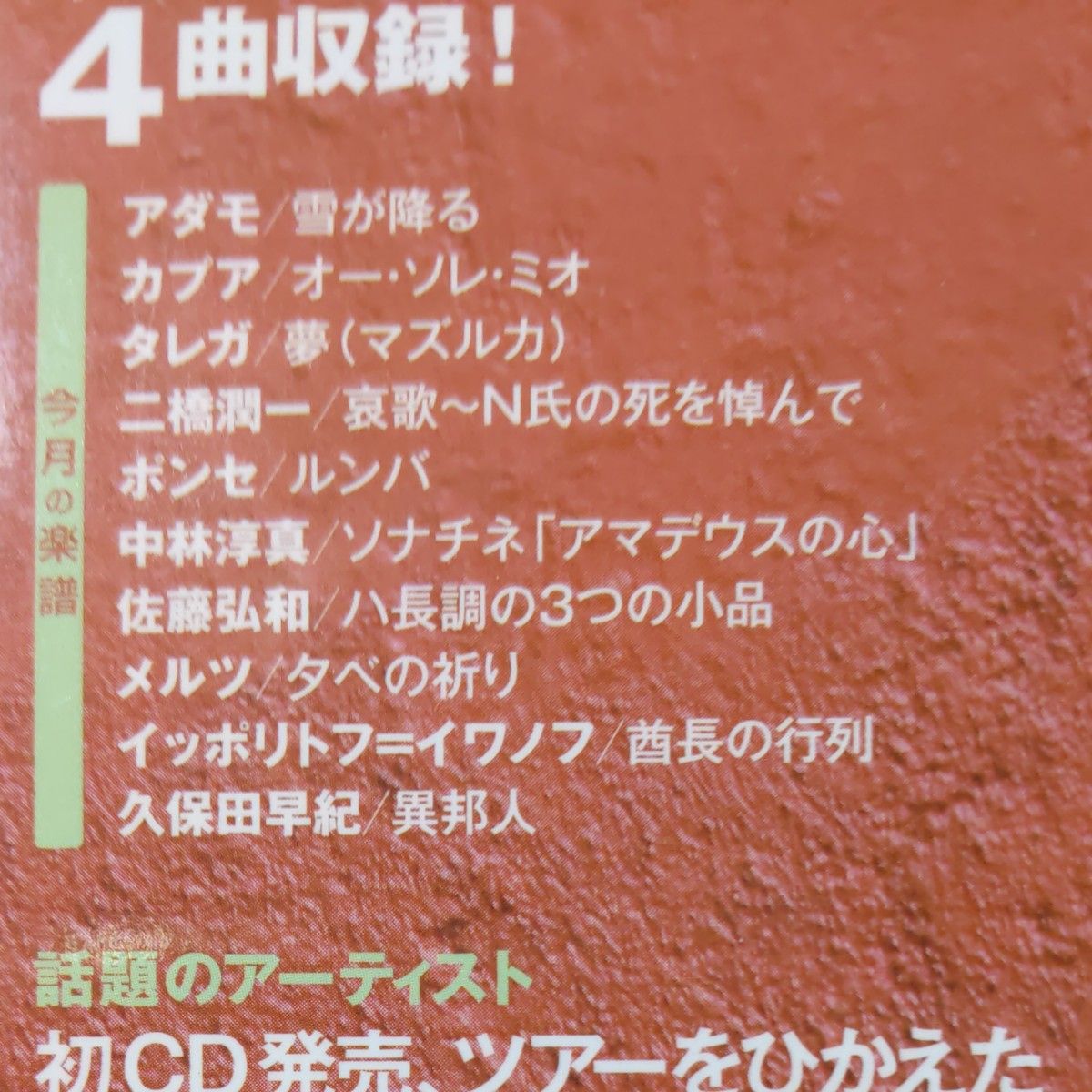 雑誌ギタードリームNo.15　2009年2月号　中古本　CD付き