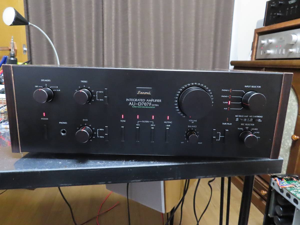 SANSUI プリメインアンプ AU-D707F EXTRA【修理・動作品】 売り尽