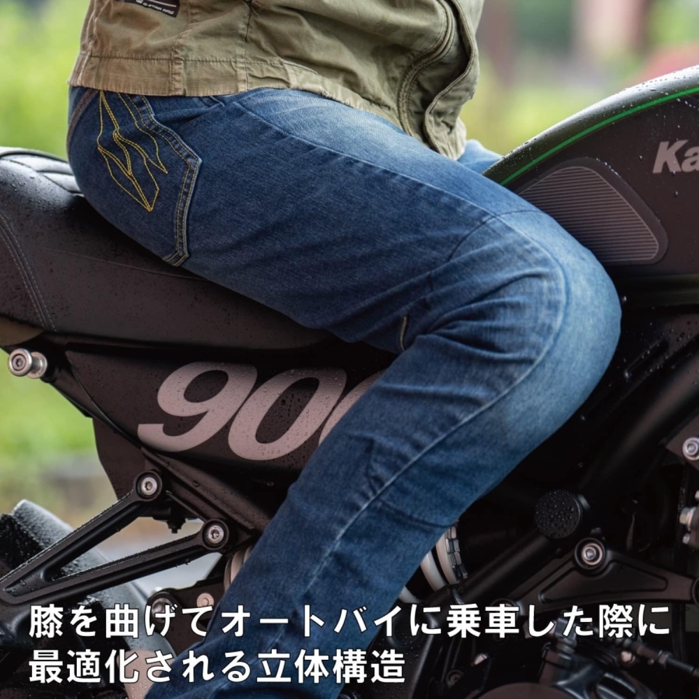 【特典C付】 RADARM(ラダーム) 3XLサイズ RD-901 ライディングジーンズ INDIGO 3XL(38インチ) ストレッチ/立体構造/撥水加工 (通年モデル)_画像3