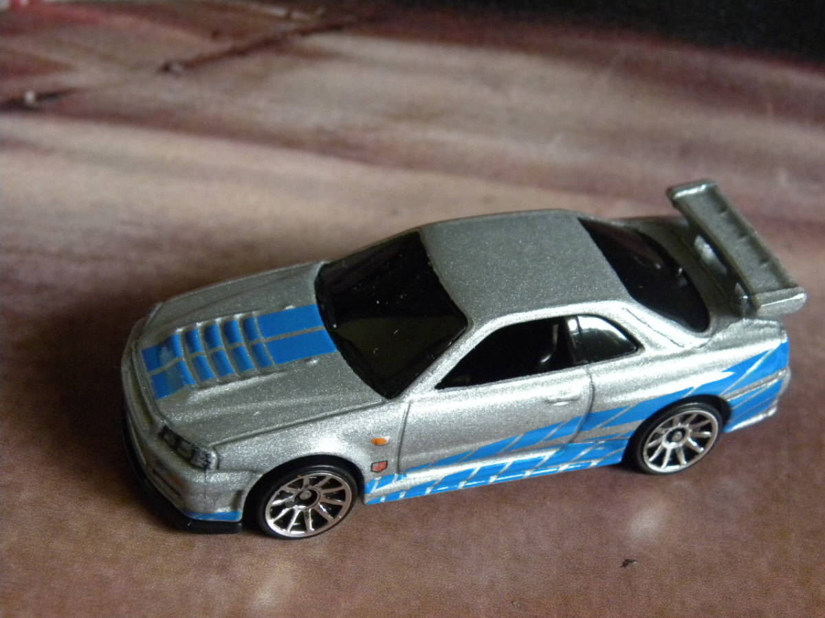 送料 220円～即決☆☆ルース NISSAN SKYLINE GT-R (BNR34) スカイライン  ワイルドスピード FAST&FURIOUSホットウィール Hot Wheels の画像6