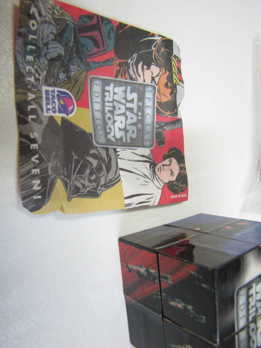 即決☆レア1996 star wars trilogy taco bell toys PUZZLE　CUBE　パズルキューブ　開封品_画像3