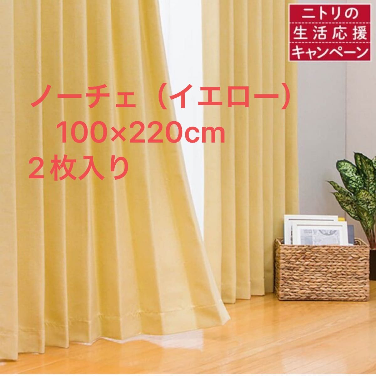 ニトリ レースカーテン 100cm×190cm 2枚組 - カーテン