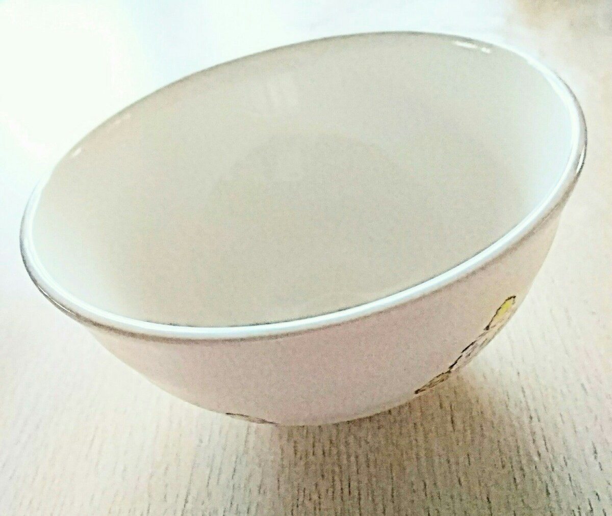 新品【ダヤン】ヒヨコといっしょ♪かわいいダヤンお茶碗★贈り物にも★食器 茶碗 わちふぃーるど ダヤン猫 ねこ cat ちゃわん B_画像7