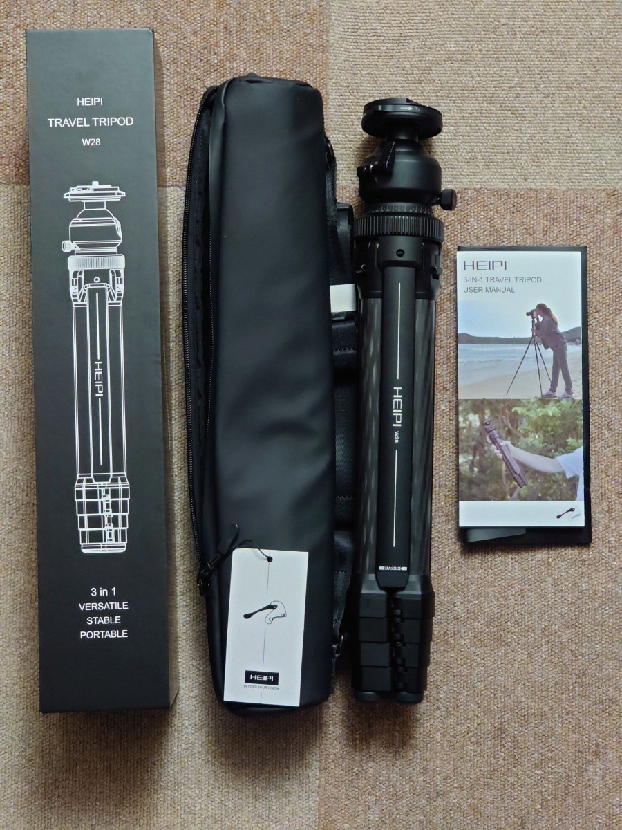 HEIPI Travel Tripod トラベル 三脚 コンパクト 3in1検索用 RRS GITZO