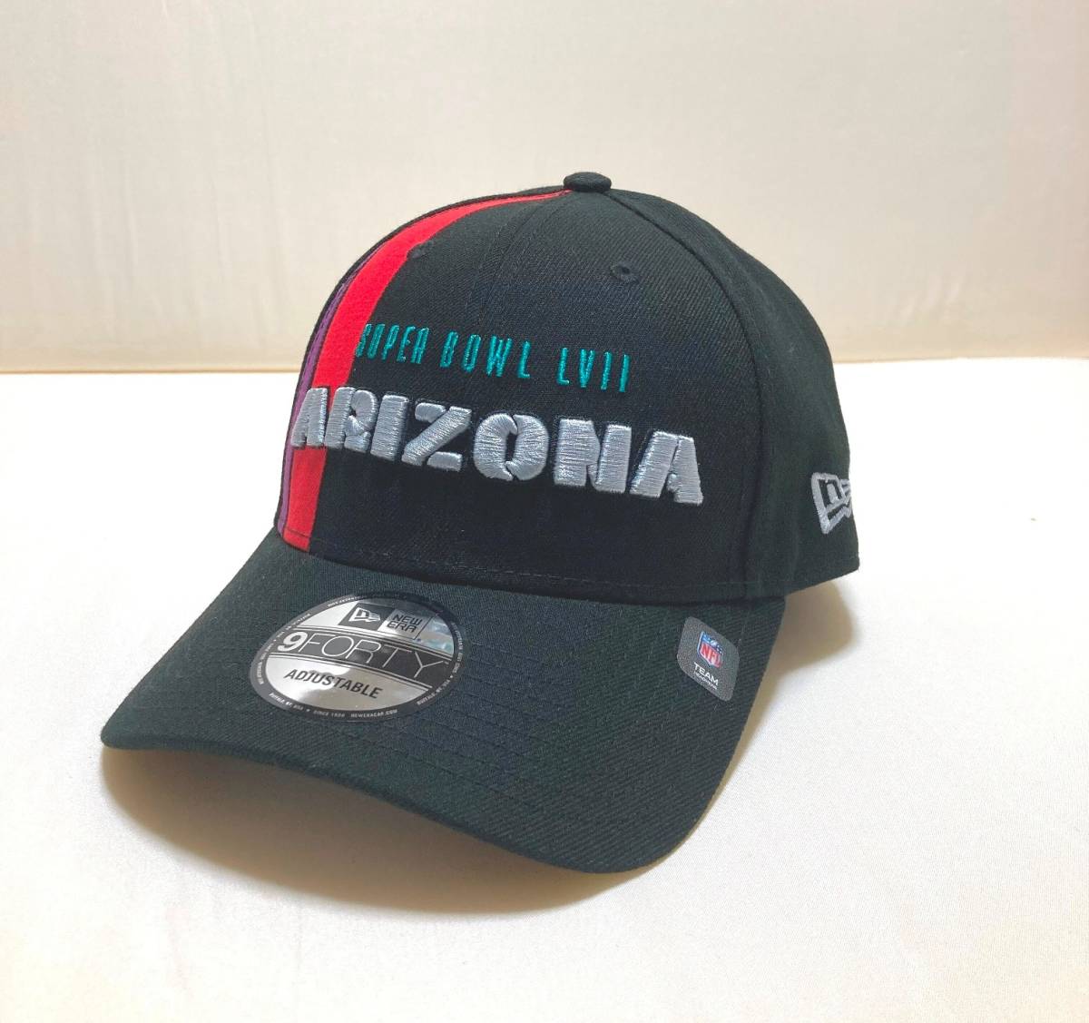 New Era ニューエラ NFL Super Bowl 57 Arizona Adjustable 9FORTY キャップ フリーサイズ_画像1