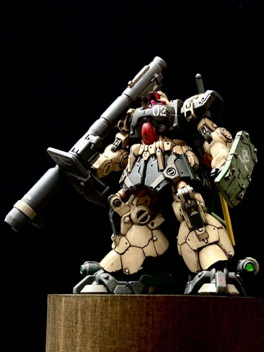 ガンダムアーティファクト「ドム・トローペン」塗装済み完成品　台座付き　ウェザリング仕様_画像6