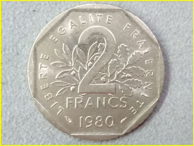 旧2フラン硬貨 旧貨幣