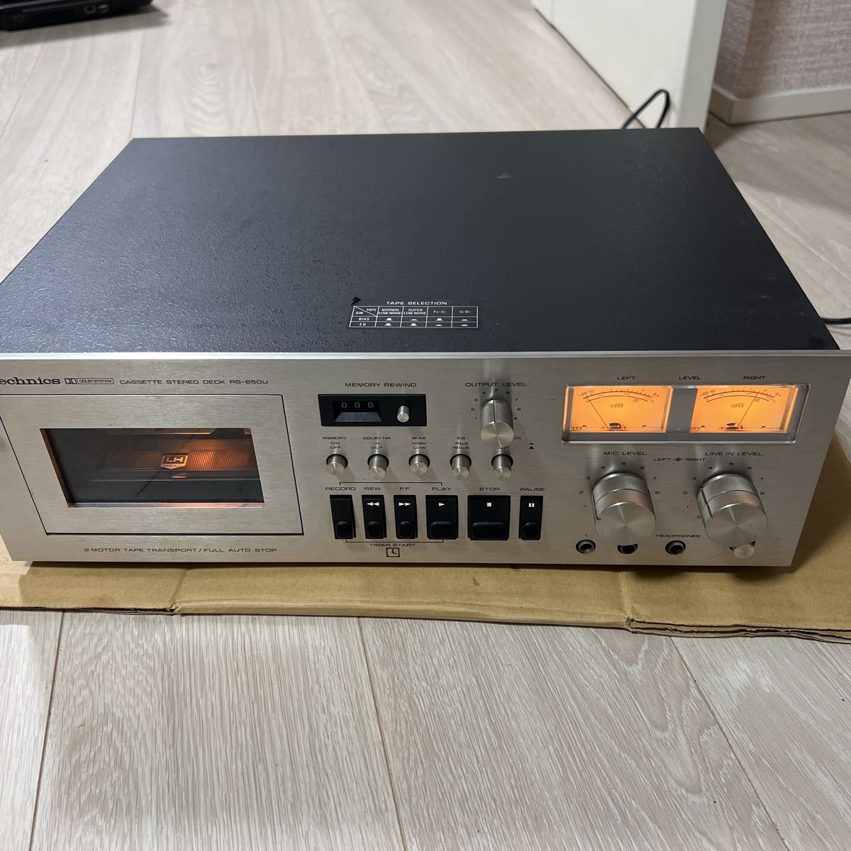 Technics テクニクス ステレオカセットデッキ RS-650U 【通電OK