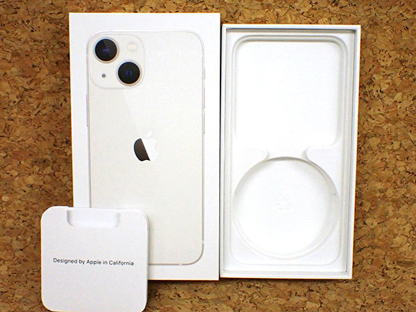 超美品】国内版 SIMフリー iPhone 13 mini 128GB スターライト MLJE3J