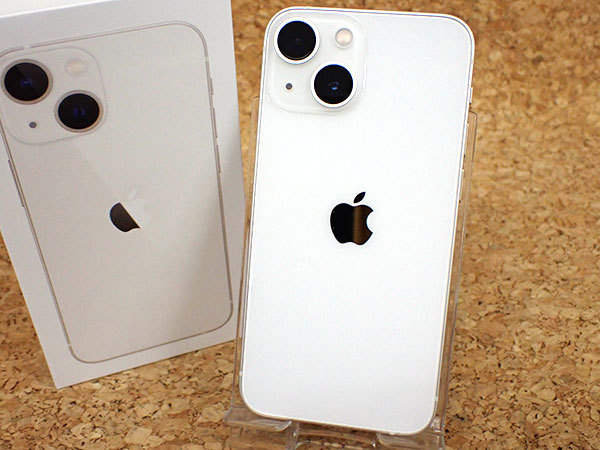 超美品】国内版 SIMフリー iPhone 13 mini 128GB スターライト MLJE3J