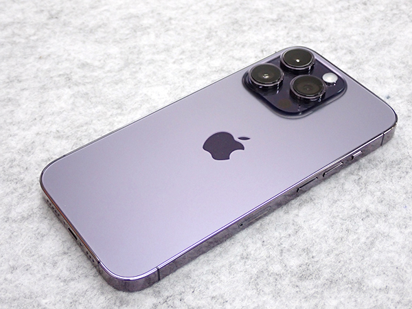 美品】国内版 SIMフリー iPhone 14 Pro 128GB ディープパープル MQ0F3J