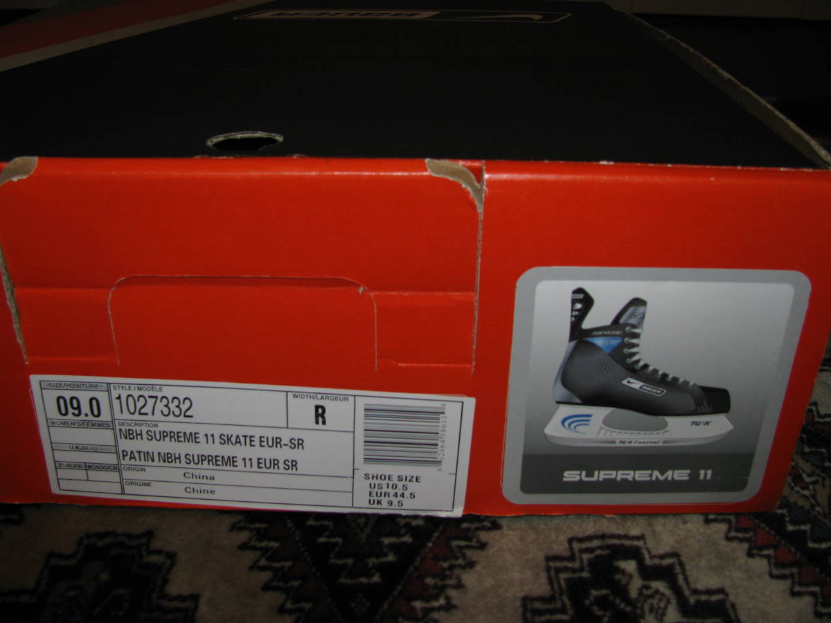 今季一番 NIKE SUPREME11 サイズ9 未使用品 アイスホッケーシューズ