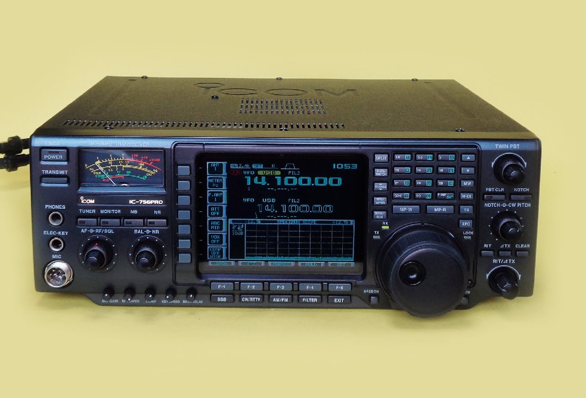 激安単価で ICOM ic-756PROⅡ HF/50MHz 100W 無線機 エフェクター