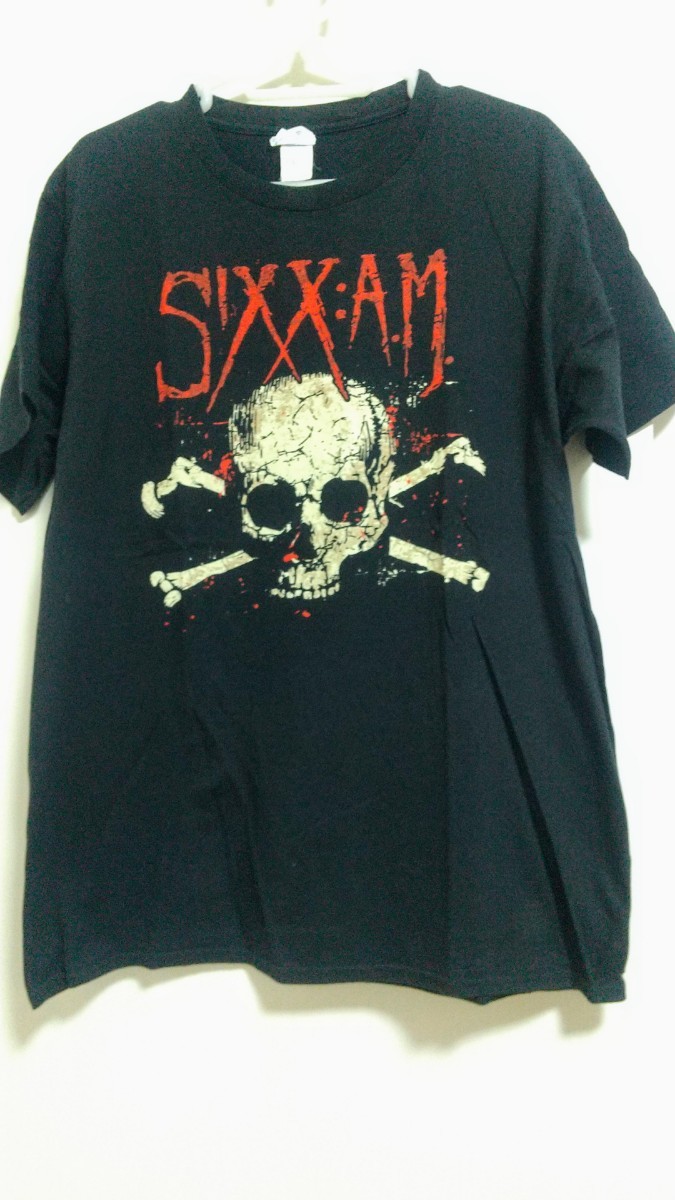 SIXX:A.M.オフィシャルTシャツ Lサイズ シックス:A.M. MOTLEY CRUE モトリー・クルー ニッキー・シックス DJアシュバ ハードロック_画像1