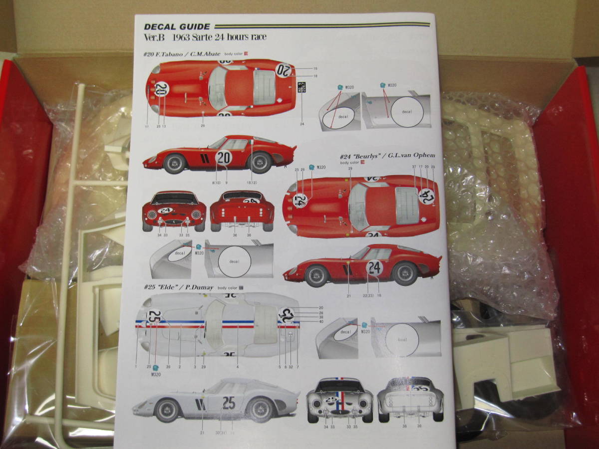 MFH 1/12 フェラーリ 250 GTO [1962] K467 1963 Sarthe 24hours  #20/#24/#25(フェラーリ)｜売買されたオークション情報、ヤフオク! の商品情報をアーカイブ公開