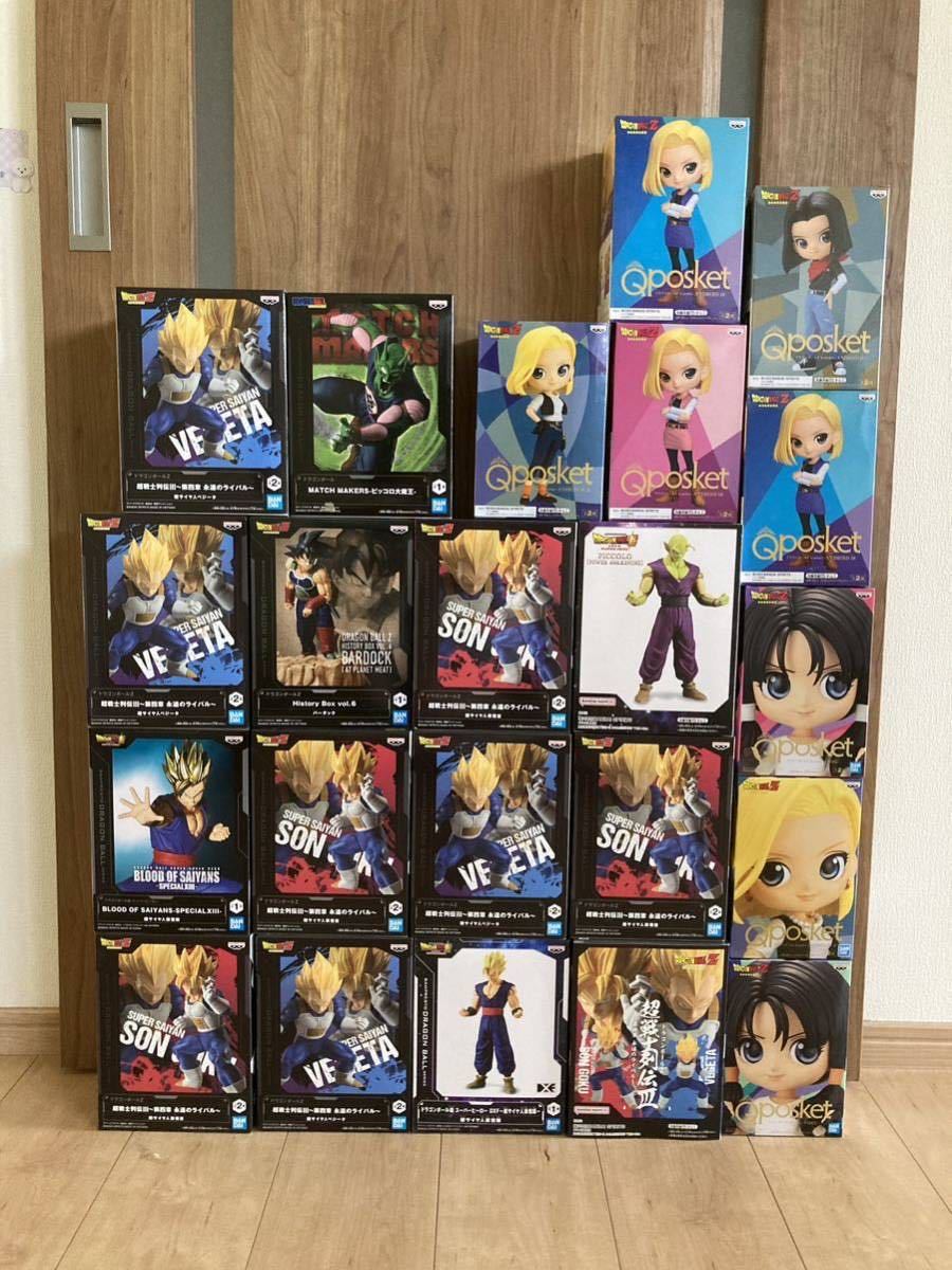 未開封品22個ドラゴンボール フィギュア 超戦士列伝 孫悟空 ベジータ