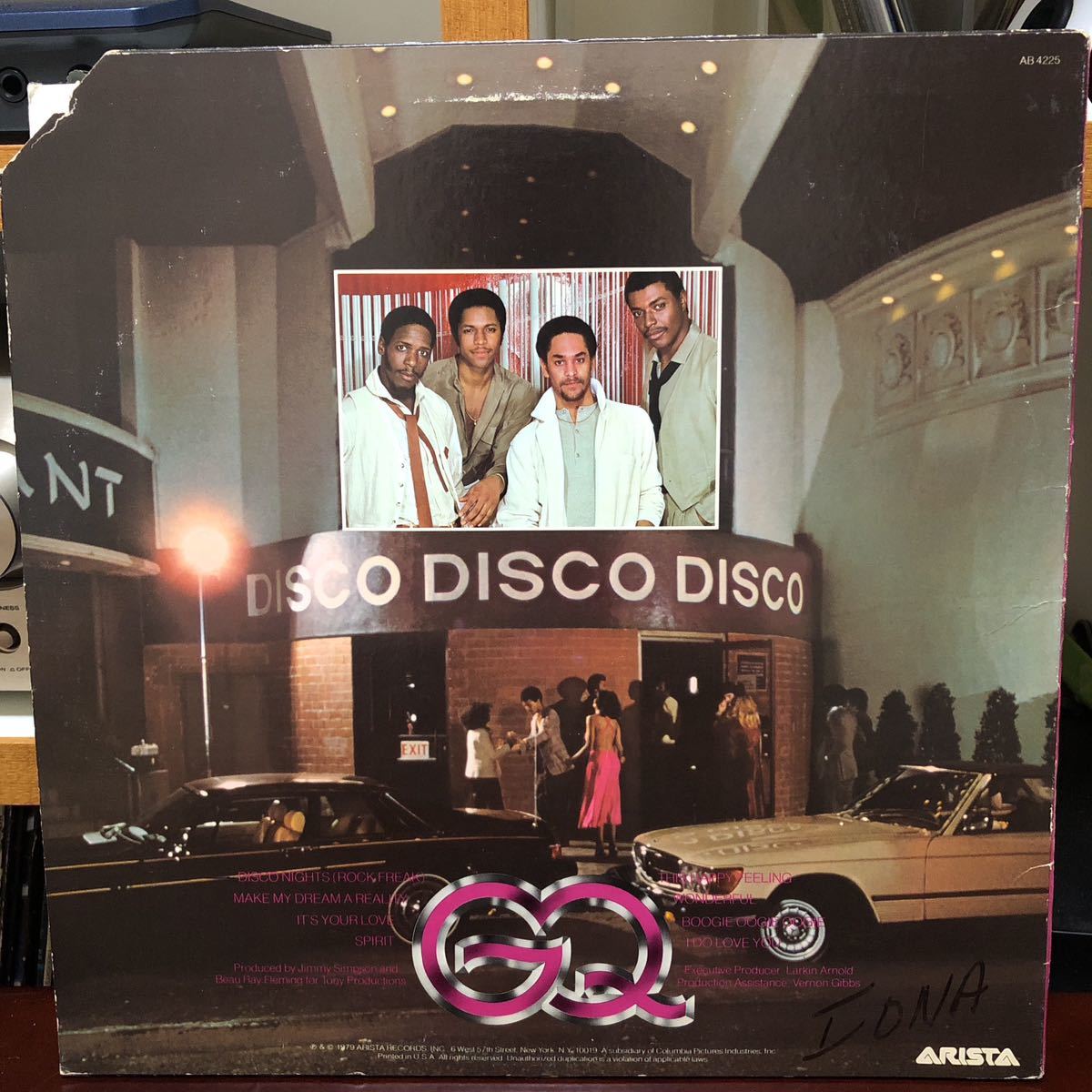 GQ / Disco Nights(LP) レコードの画像2