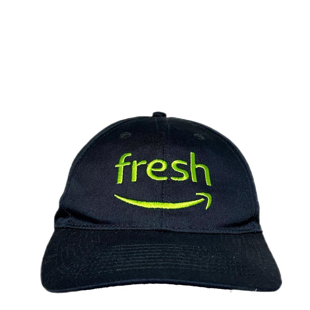 魅力的な 【未使用に近い】Amazon Fresh ６パネル キャップ 企業ロゴ