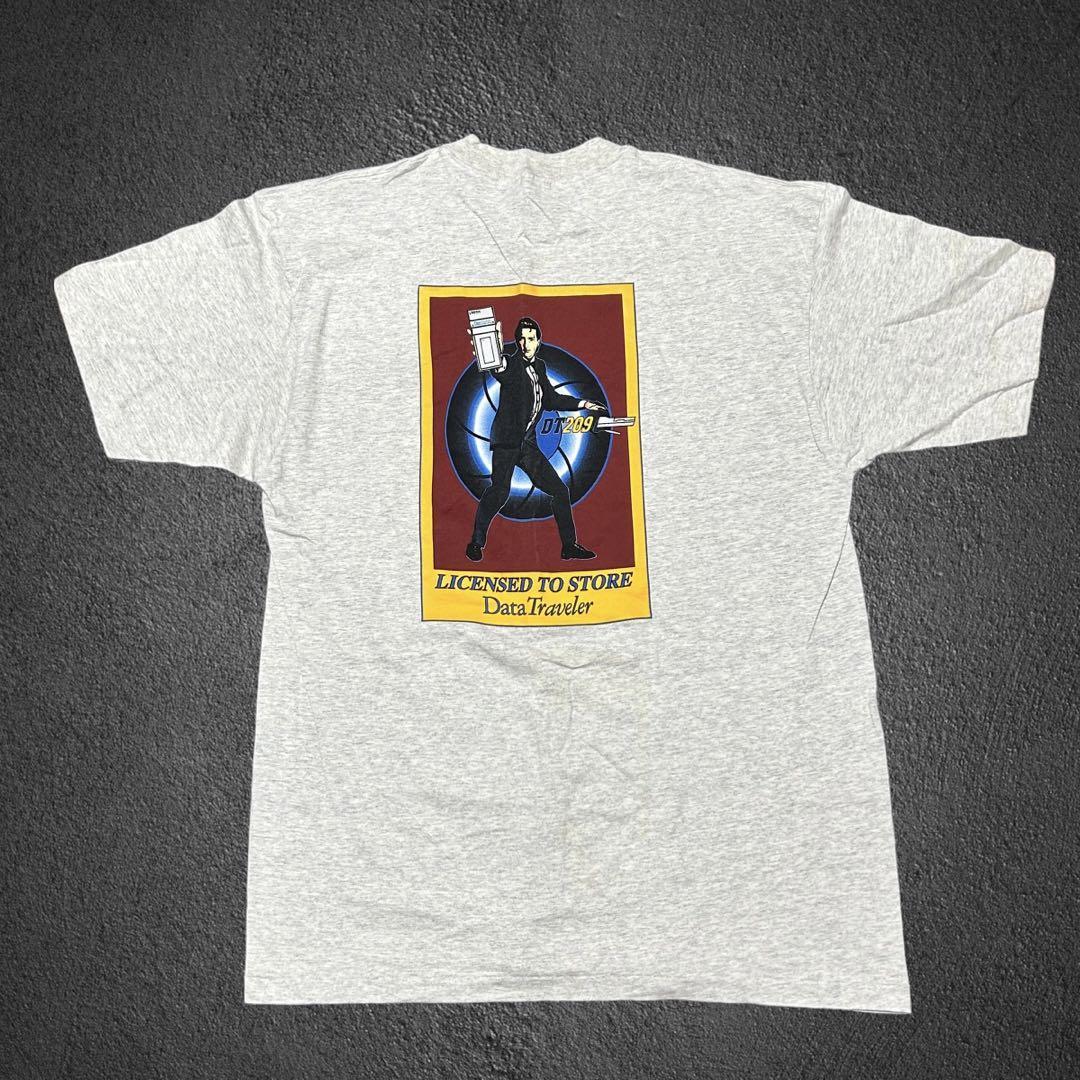 【デッドストック】USA製　90s 米国企業物　007パロディ　Tシャツ