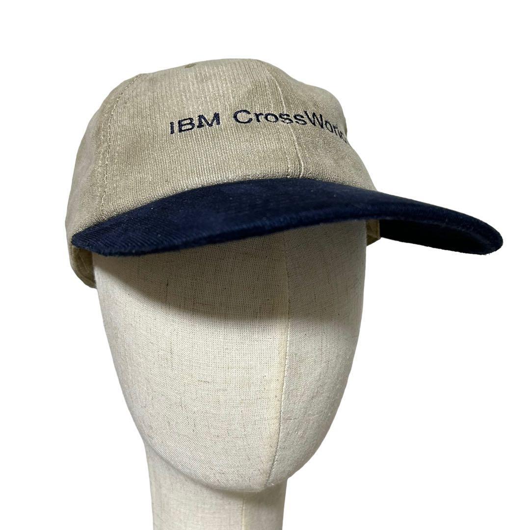 90s】米国製 デッドストック IBM コーデュロイ キャップ MADE IN USA