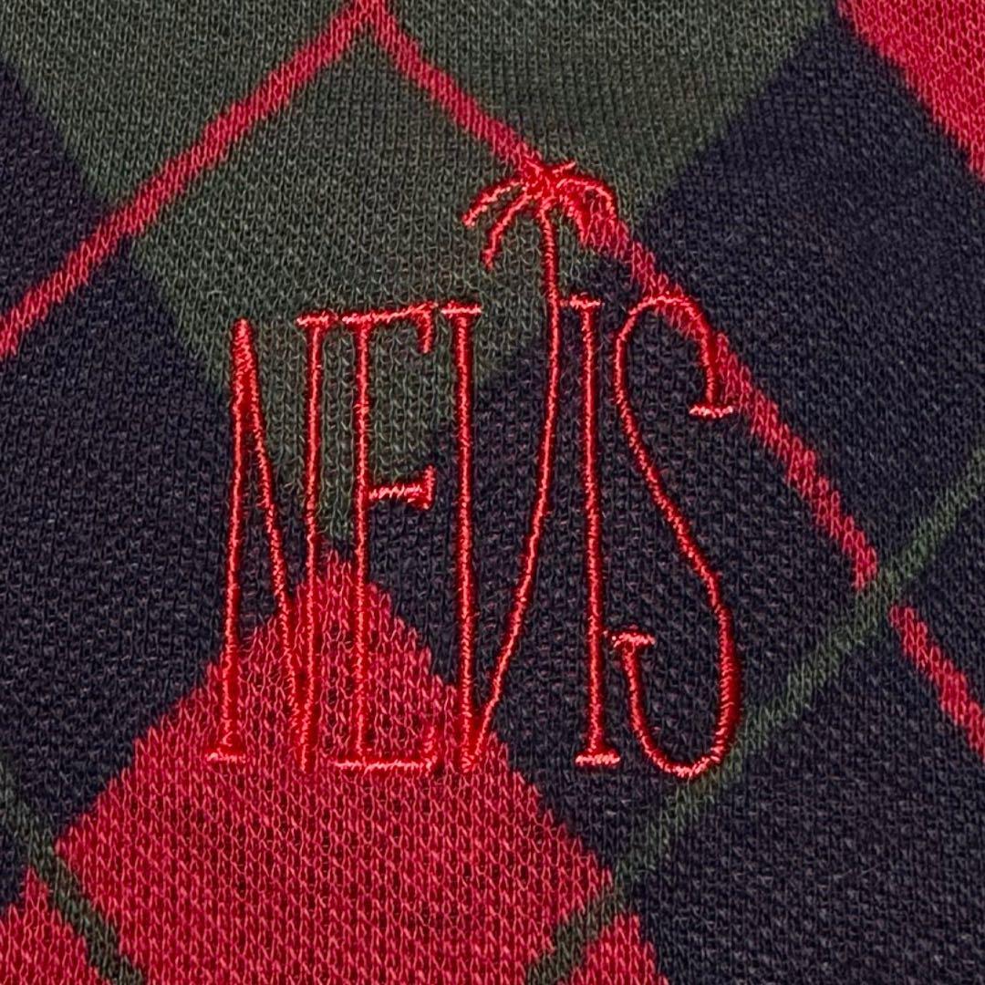 美品 【90s】希少USA製ラルフローレン アーガイルポロシャツ 袖刺繍