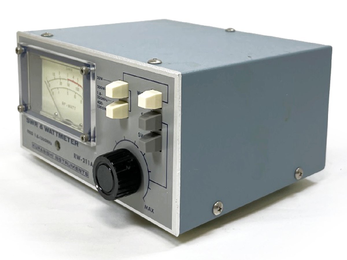 良品 クラニシ SWR計 RW-211A 1.8MHz-1300MHz パワー計 通過型電力計_画像2
