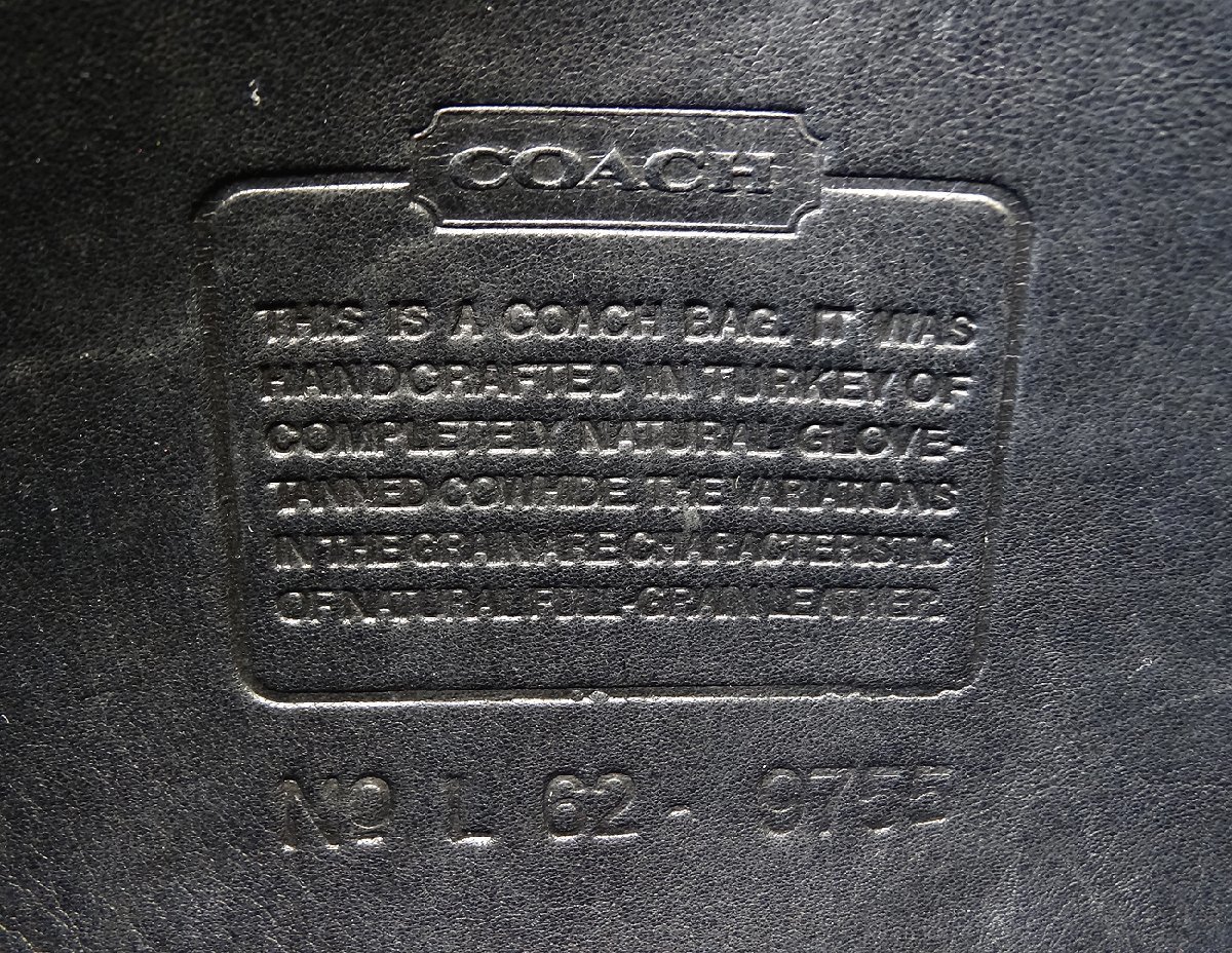 COACH/コーチ ショルダーバッグ 9755 オールドコーチ ブラック クラッチバッグ 2WAY レディース メンズ_画像4