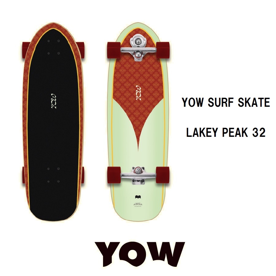 【新品】23 YOW SURF SKATE LAKEY PEAK 32 - S5 コンプリート 国内正規品 ヤウ サーフスケート