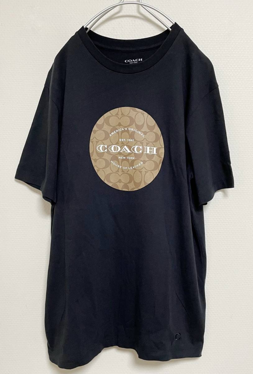 送料210円〜　 美品 COACH コーチ シグネチャー Tシャツ 正規品 size M
