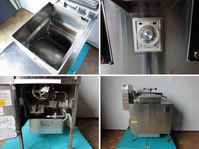 中古厨房 HENNY PENNY 業務用 1槽 プレッシャー 圧力 ガスフライヤー Pressure Fryers PFG-600 都市ガス 100V 50Hz 内蔵オイルろ過システム_画像3