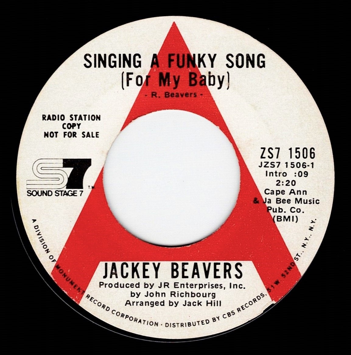 Jackey Beavers / Singing A Funky Song ♪ Hey Girl (Sound Stage 7