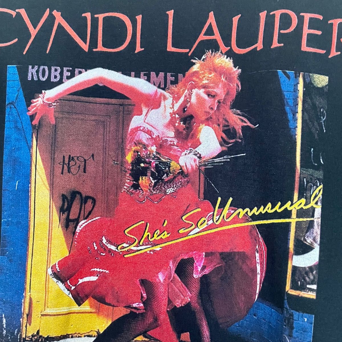 シンディローパー レアなTシャツ ラージサイズ シンディローパー Tシャツ Cyndi Lauper XLサイズ Tee|Yahoo
