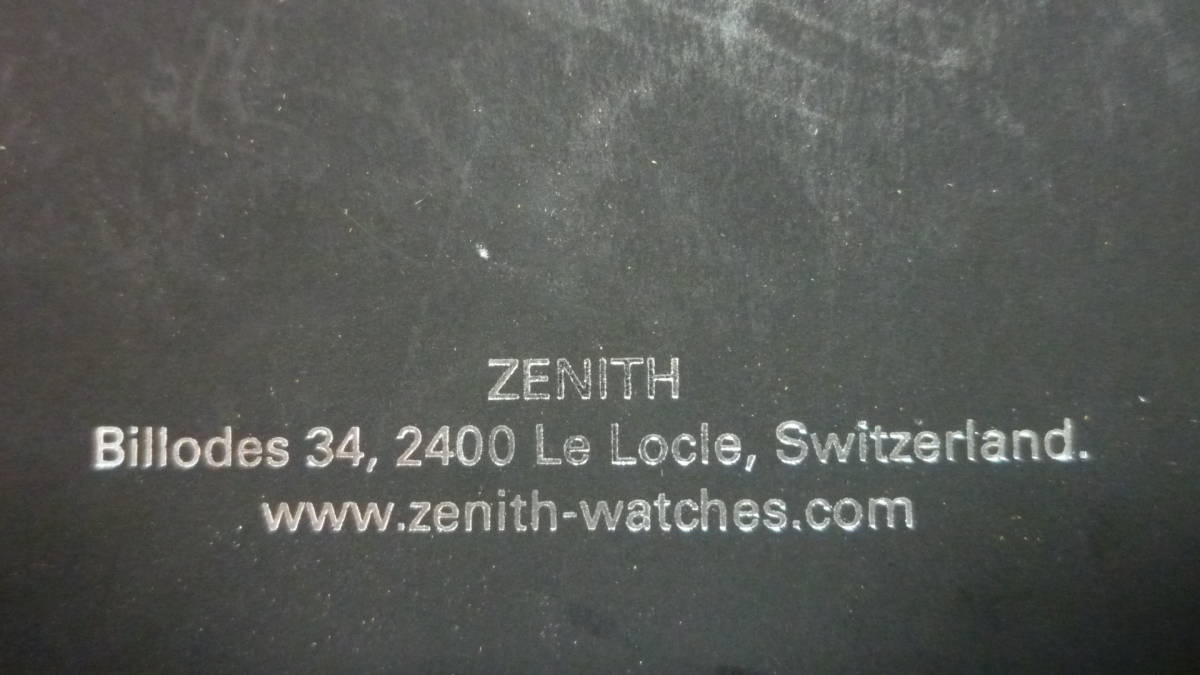 50607-4 ZENITH COLLECTION 2010/2011 カタログ  冊子 ゼニス コレクションの画像3
