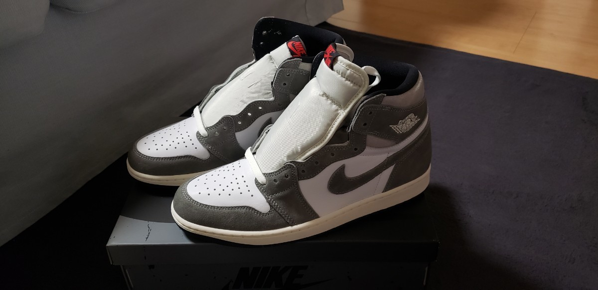 Nike Air Jordan 1 Retro High OG Black and Smoke Grey 28cm DZ5485-051-